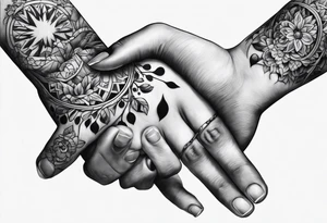 Hand reaching out tattoo idea