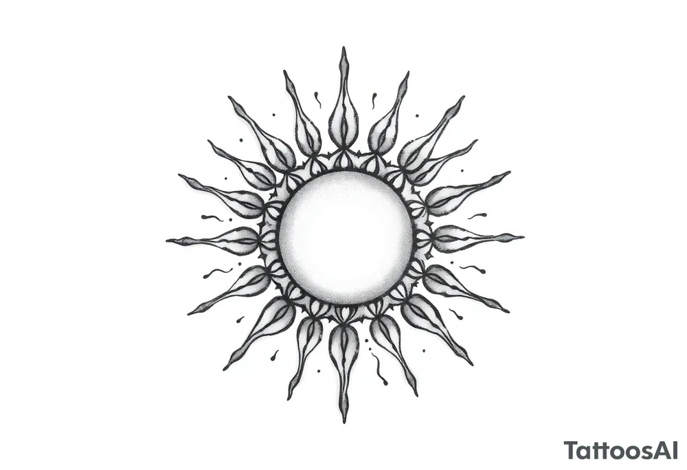 Sun tattoo idea