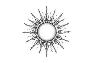 Sun tattoo idea