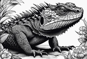 tuatara tattoo idea