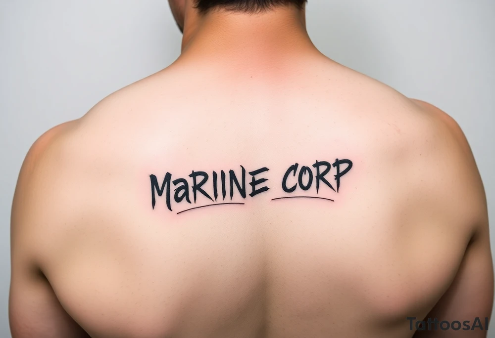 Republic of Korea
Marine Corps
lettering to arm tattoo idea