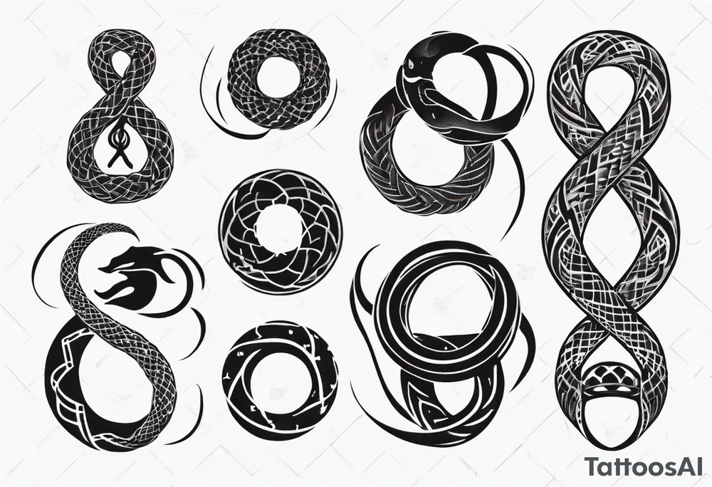 infinity snake tattoo idea