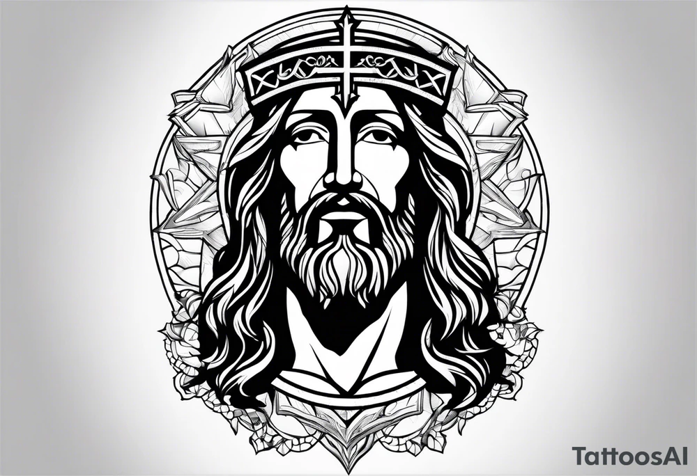 jesus tattoo idea
