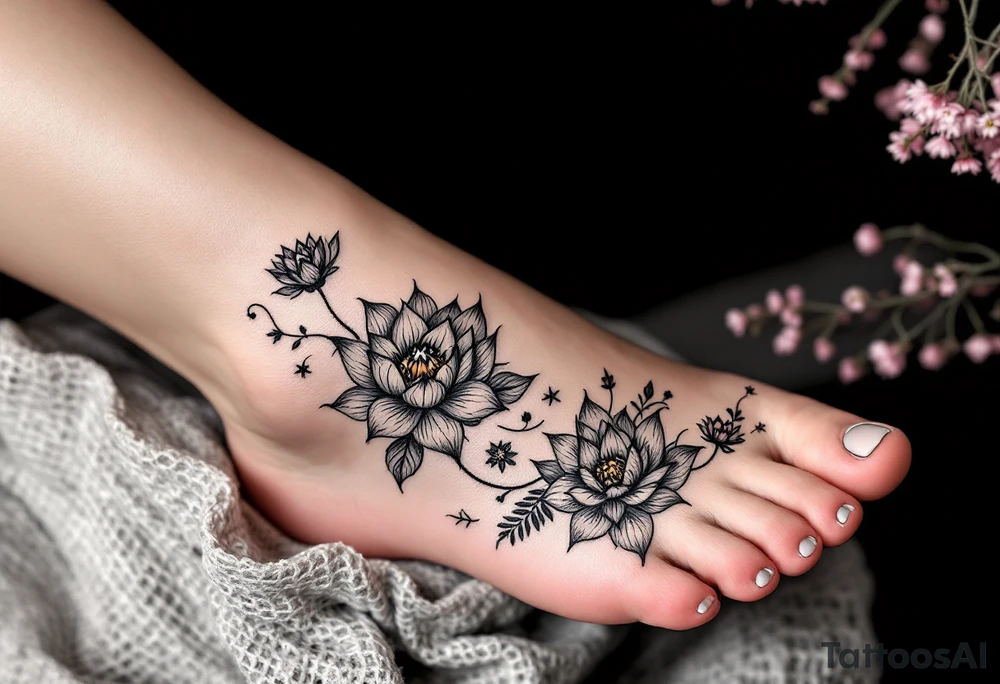 希望 (xīwàng, “hope”) in sunrise pink matches lotus flowers to convey rebirth and inner light. tattoo idea