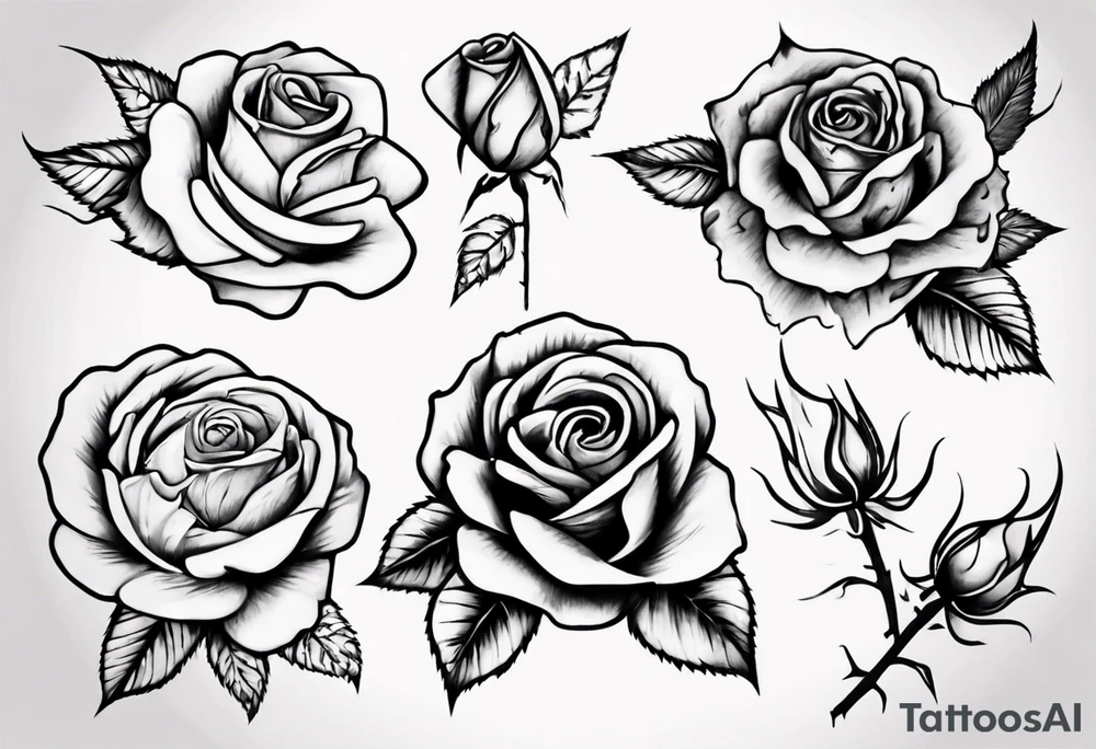 Rose tattoo idea