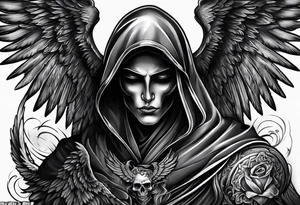 fallen angel reaper tattoo idea