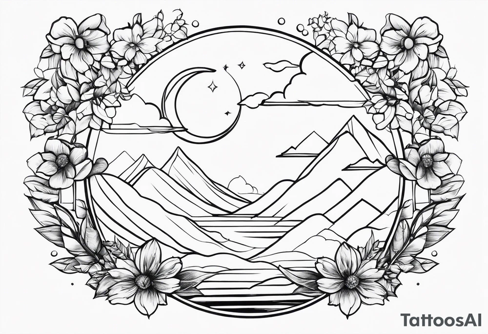 heaven vignette tattoo idea