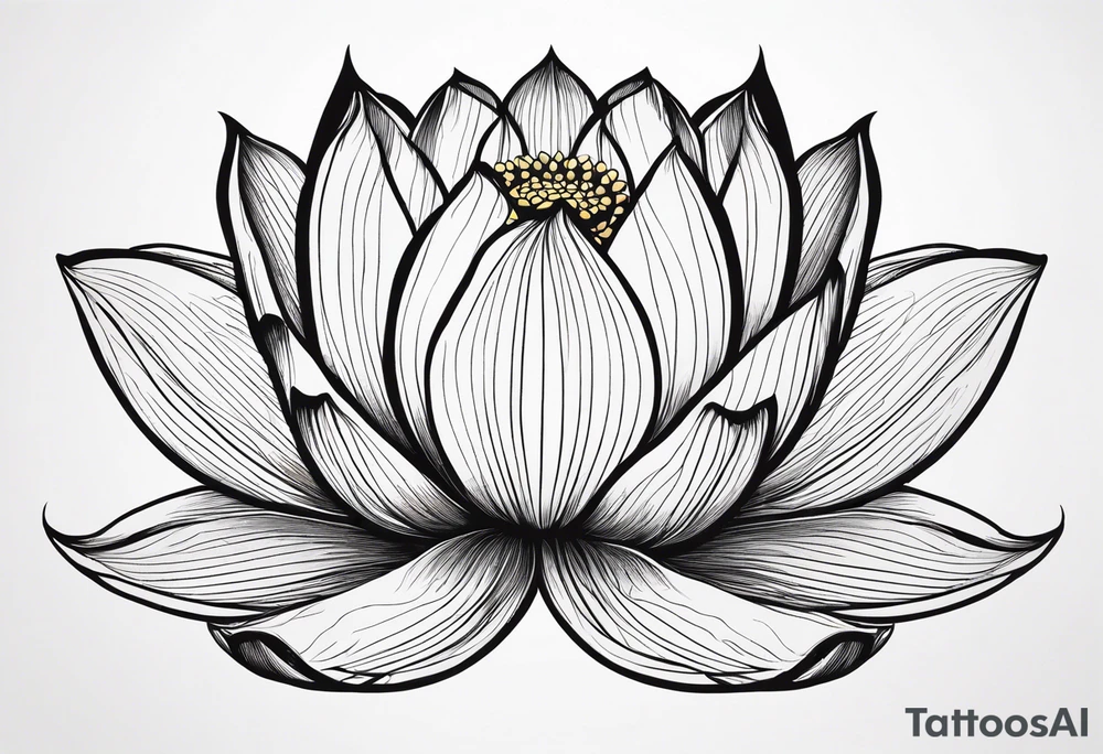 lotus flower, simple, beautiful tattoo idea