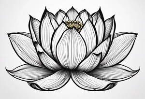 lotus flower, simple, beautiful tattoo idea