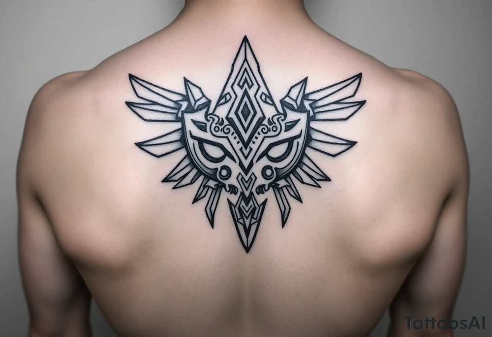 zelda ocerina of time, majoras mask, twilight princess tattoo idea