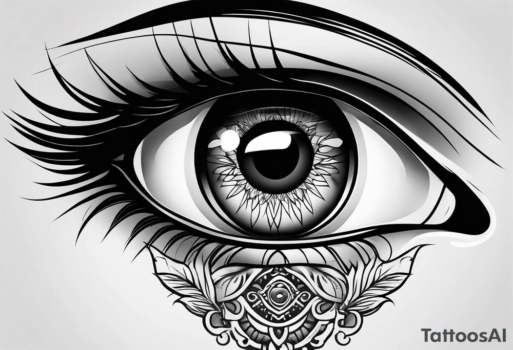 Eye ball tattoo idea