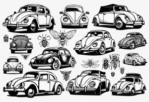 VW bug convertible tattoo idea