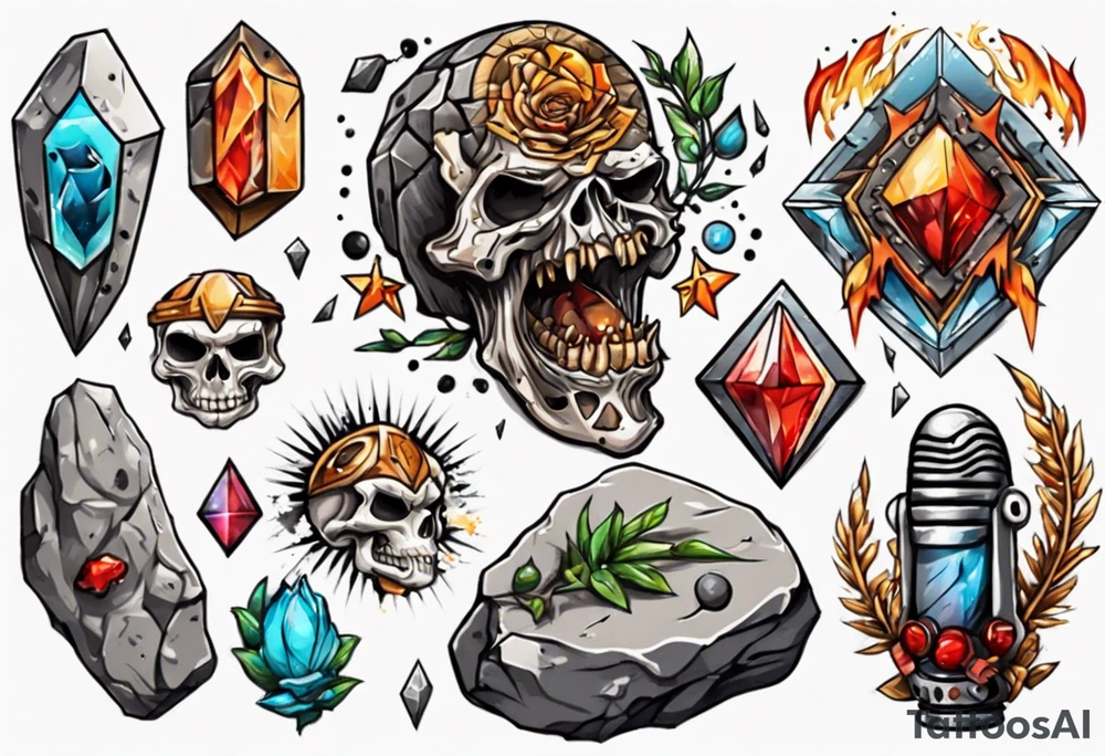 A rock tattoo idea