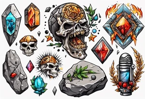 A rock tattoo idea
