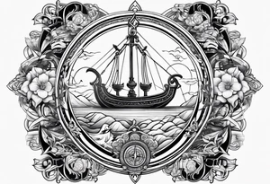 Libra with nord compass tattoo idea