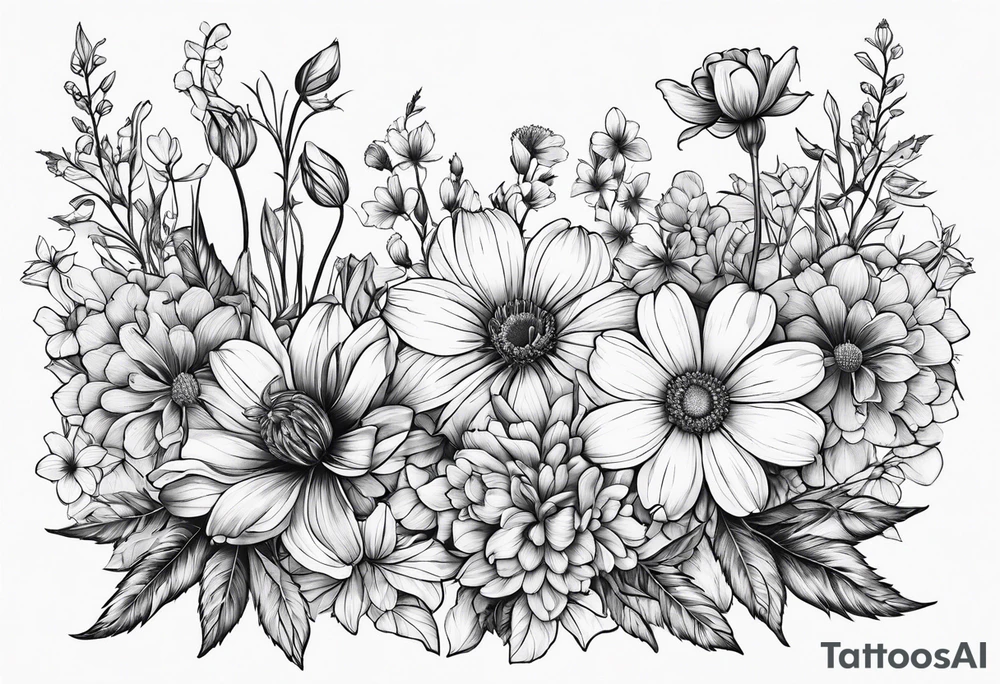 Wildflowers, tattoo idea