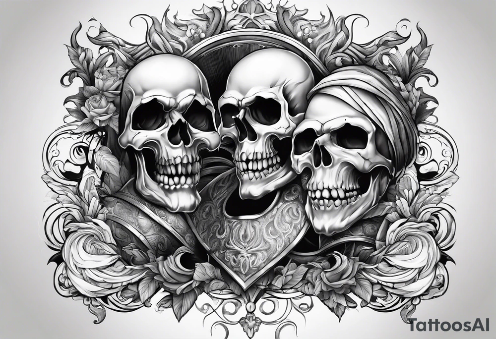 Laugh now cry later tattoo idea