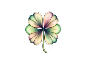 4-leaf clover tattoo idea