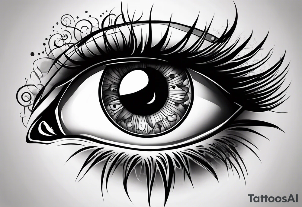 Eye ball tattoo idea