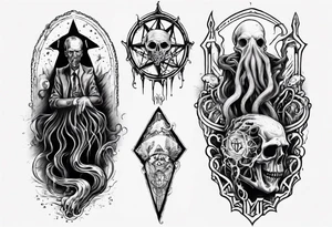 long tattoo for forearm on lovecraft them tattoo idea