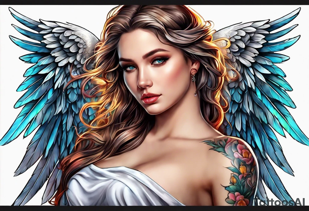 Angel tattoo idea