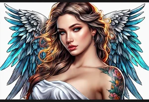 Angel tattoo idea