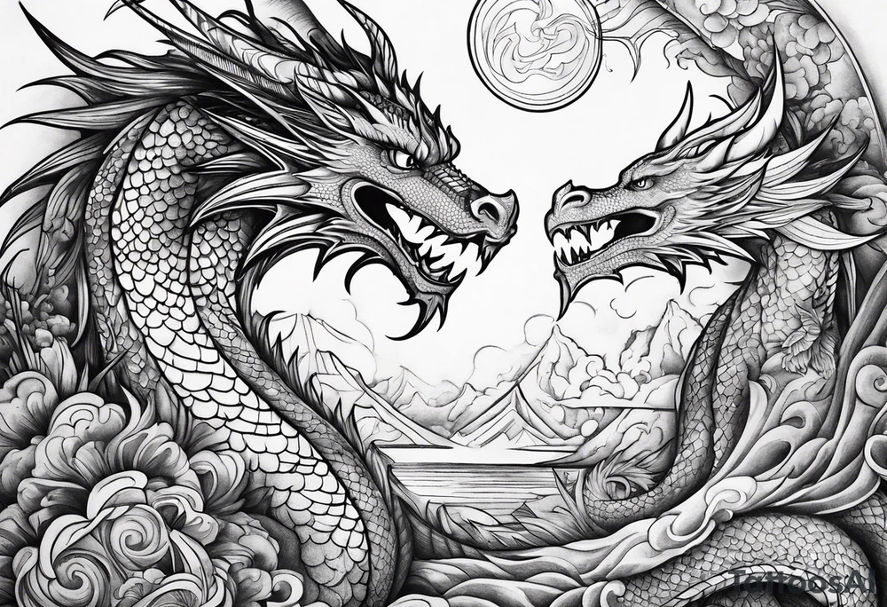 Dragon science tattoo idea
