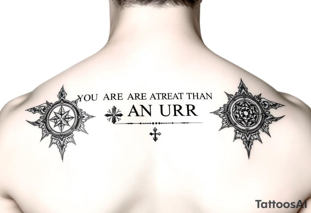 YOU ARE GREATER THAN URR HIGHS AND LOWSV THROUGH SYMBOLS tattoo idea