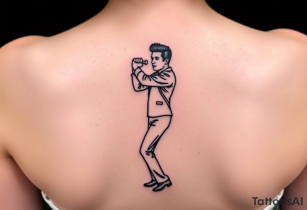 Rick Astley Never Gonna Give You Up Dance Pose tattoo idea
