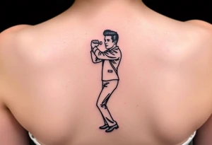 Rick Astley Never Gonna Give You Up Dance Pose tattoo idea
