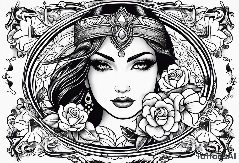 show me beautiful text box tattoo idea