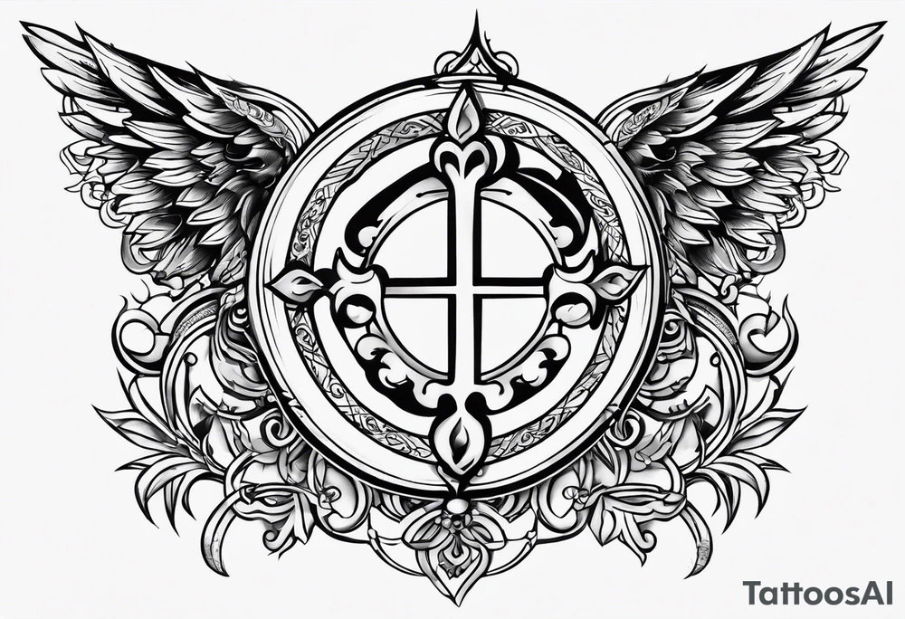 Traditional Christos symbol tattoo idea