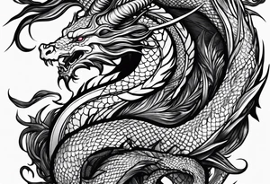 Capricorn dragon tattoo idea