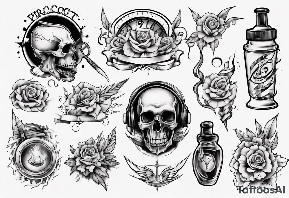 percocet  and lean tattoo idea