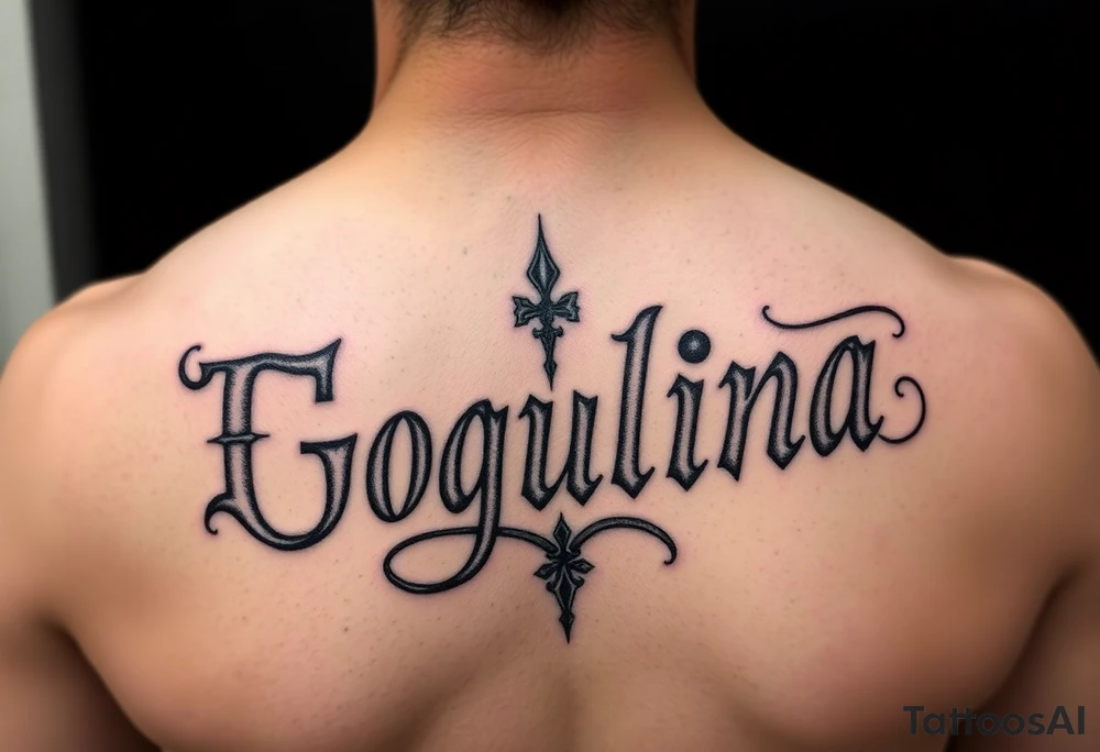Letras Gótica 
Paulina tattoo idea