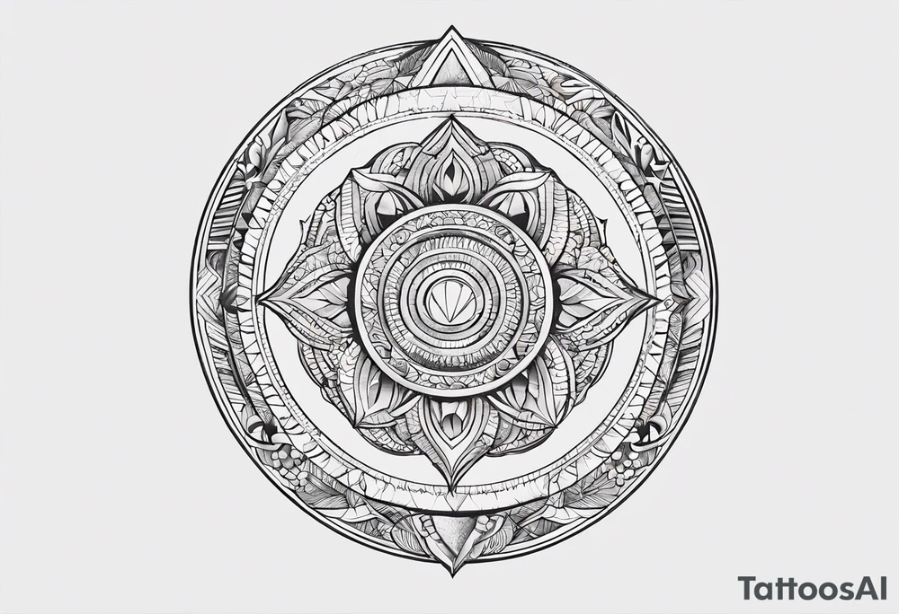 letter delta inside a circle, subtle, girly, simplistic tattoo idea