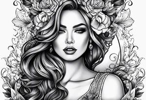 Strong Mother of two tattoo idea