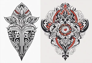 Maori back and neck tattoo design tattoo idea