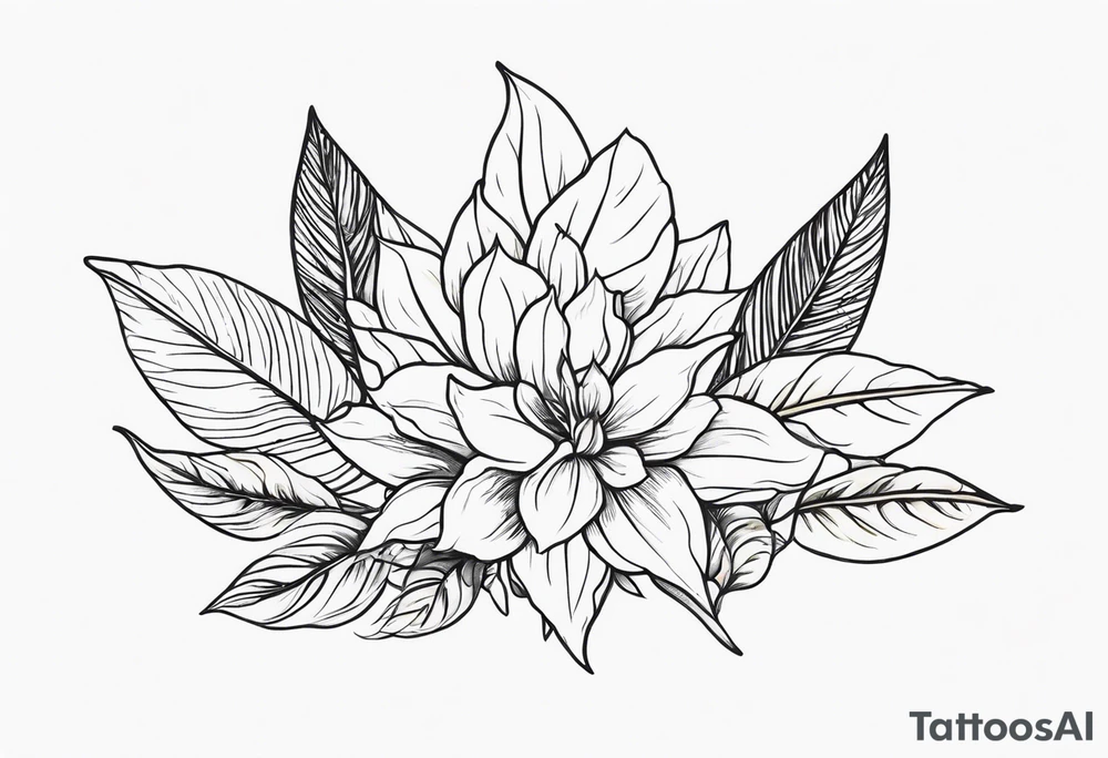 Plants tattoo idea