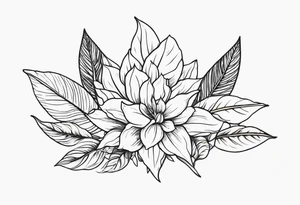 Plants tattoo idea