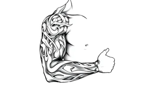 Tribal Sicilian sleeve tattoo idea