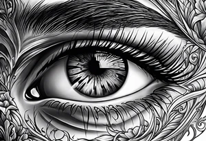 Realistic eye crying tears of tragedy death and betrayal tattoo idea