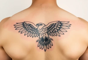 Indigenous eagle tattoo idea