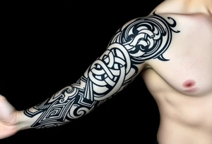 tibetan endless knot tattoo idea