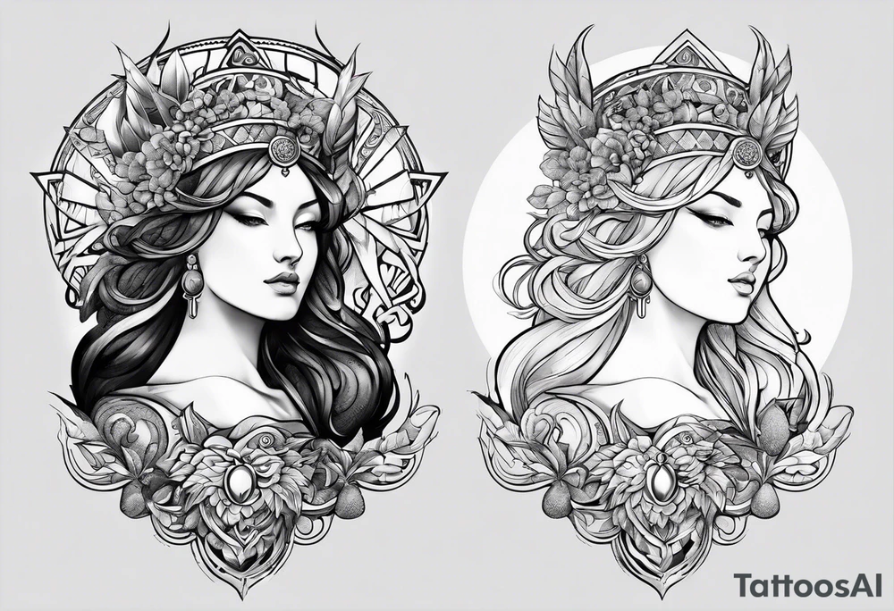 Three moirai greek mythology tattoo tattoo idea