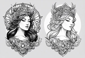 Three moirai greek mythology tattoo tattoo idea
