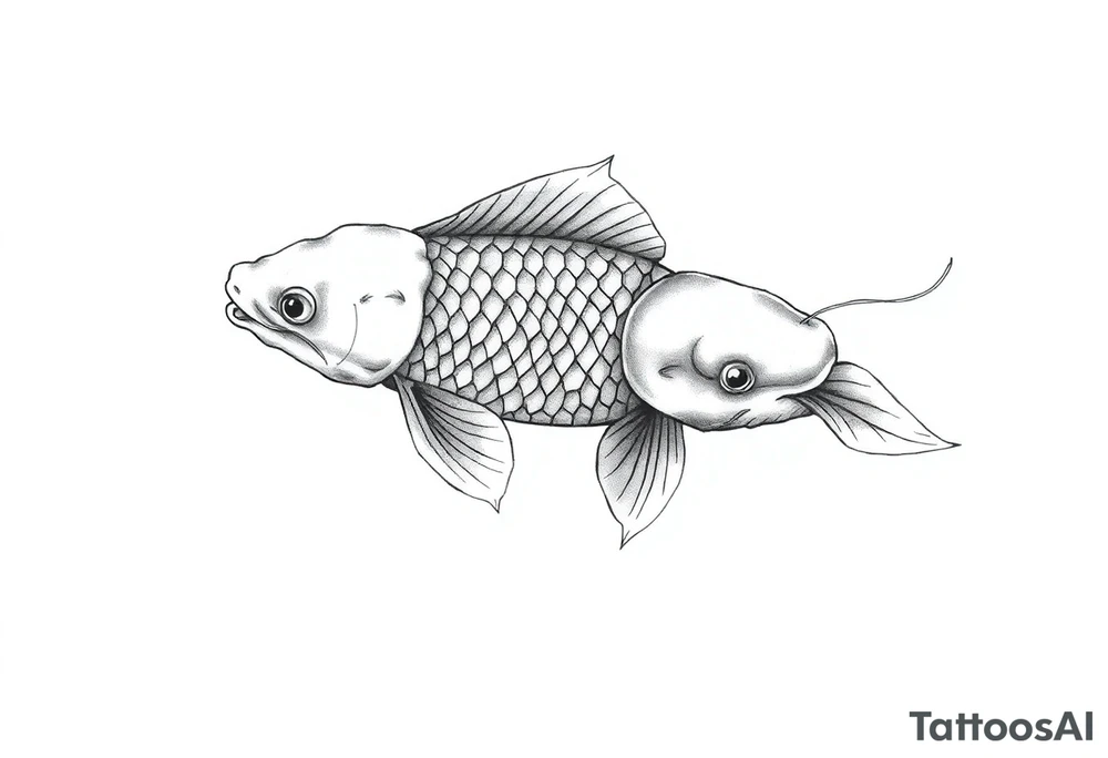 Koi fish tattoo idea