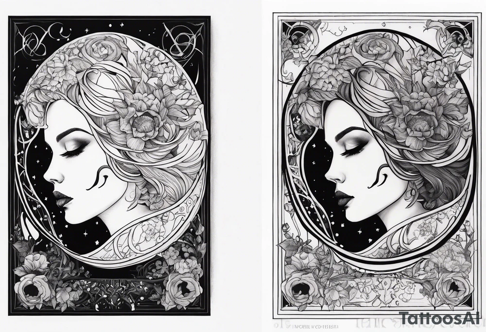 death and beauty, Eldridge horror, astrology tattoo idea