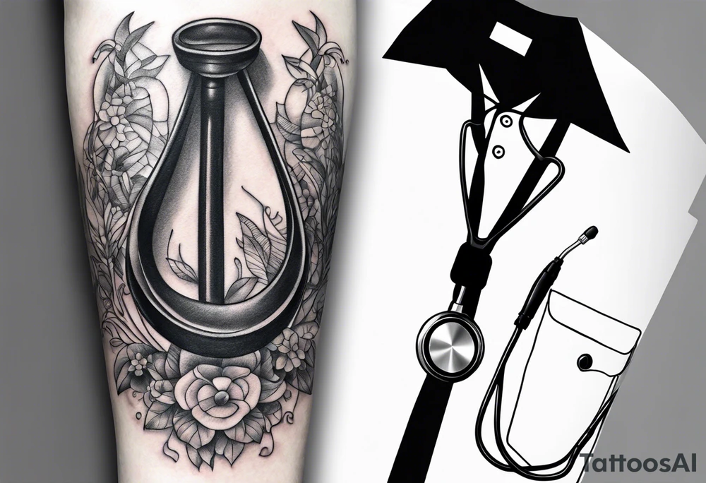 NECK TIE
, STETHOSCOPE tattoo idea