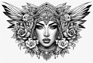 chicano style arm tattoo tattoo idea